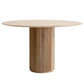 Table de salle à manger ronde en pin Table de salle à manger contemporaine avec socle