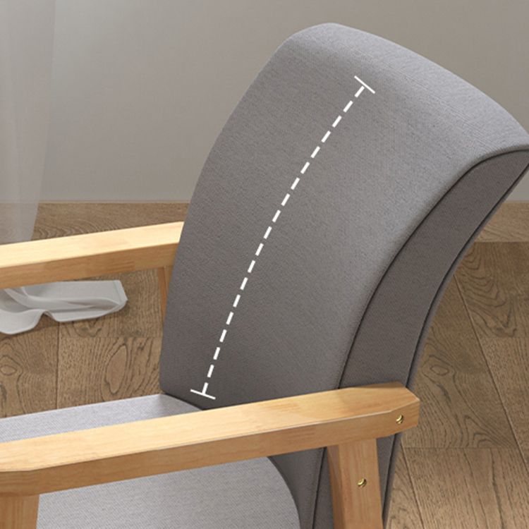 Matte Finish Contemporary Arm Chair Upholstered Solid Back Single Dining Chair Clearhalo ' kitchen&dining_furn' 'Dining Chairs' 'Dining Tables & Seating' 'dining_chair' 'furn' 'furn_dining_chair' 'Furniture' 'furniture_dining_chair' 'Kitchen & Dining Furniture' 'kitchen' 1200x1200_50fc4499-cba0-4e0b-b795-3cbbc4f1a4f4