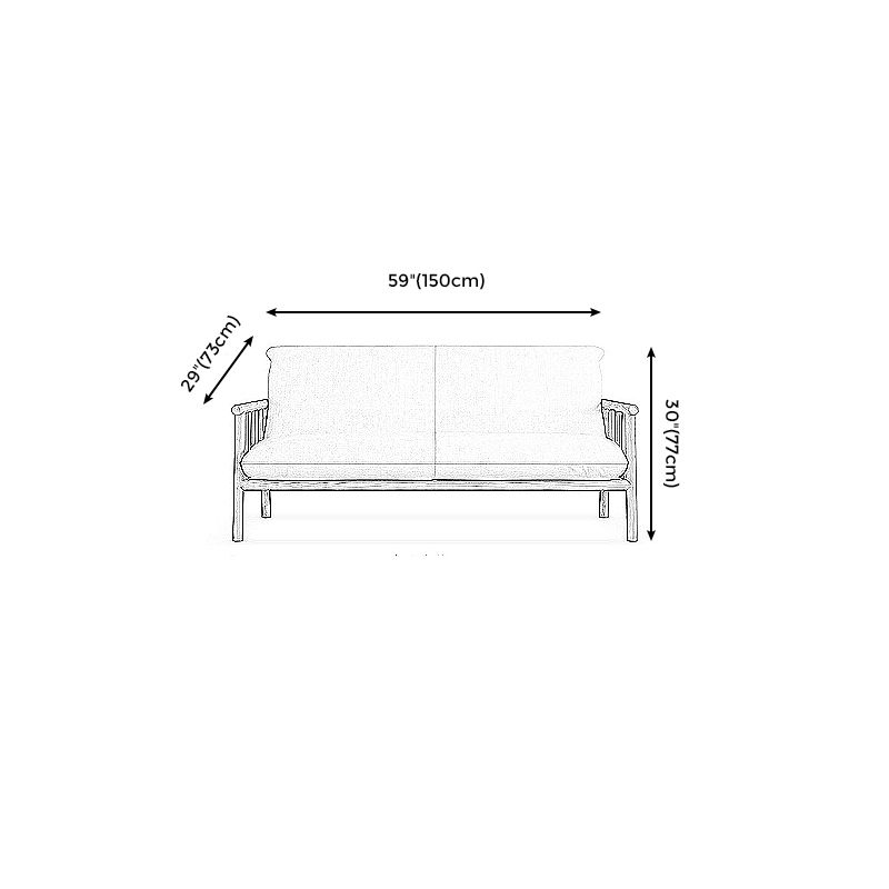 Linen Beige Upholstered Sofa Square Arm Settee with Wooden Legs for Apartment Clearhalo 'furn' 'furn_sofas' 'Furniture' 'furniture_sofas' 'Living Room Furniture' 'Sofa' 'sofas' 1200x1200_50fcbede-391e-45ec-8de7-91926331fae7