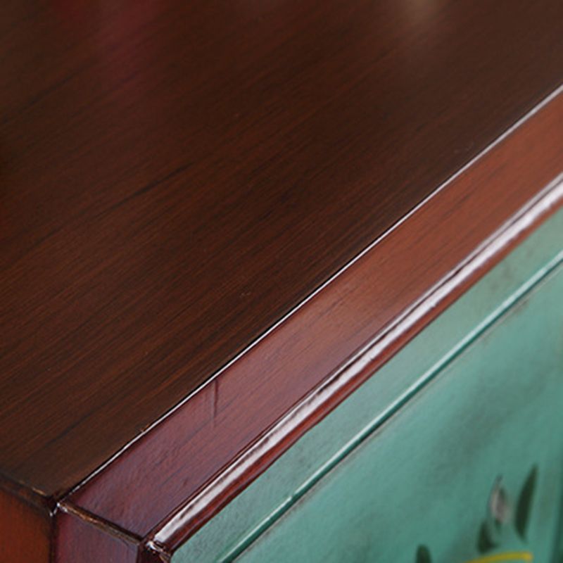 伝統的な木製寝室収納チェスト縦型チェスト、引き出し4つ付き