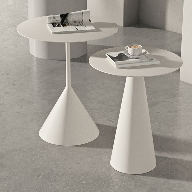 Mid-Century Modern Cocktail Table Pedestal Metal Round Coffee Table Clearhalo 'Coffee & Accent Tables' 'Coffee Tables' 'coffee_tables' 'furn' 'furn_coffee_tables' 'Furniture' 'Living Room Furniture' 1200x1200_51005884-adf6-4162-8c95-1dd153adb585