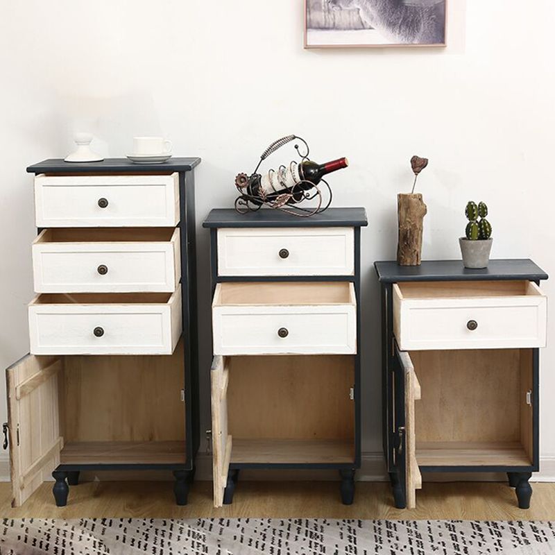 Industrial Turned Legs Accent Cabinet with Door and Drawers Storage Cabinet Clearhalo 'Cabinets & Chests' 'cabinets_chests' 'furn' 'furn_cabinets_chests' 'Furniture' 'Living Room Furniture' 1200x1200_510105d7-a5b9-4897-89ca-90984d038674
