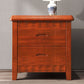 Traditional Lower Shelf Nightstand Rubber Wood Bedside Cabinet with Drawers for Bedroom Clearhalo 'Bedroom Furniture' 'furn' 'furn_night_stand' 'Furniture' 'night_stand' 'Nightstands' 1200x1200_5101674a-405e-4861-98f0-c560e8d9a4a4