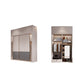 Contemporary Style Wardrobe Wooden Bedroom Wardrobe Closet with Shelves