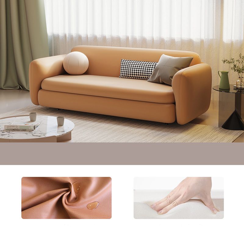 Divano letto coperto con braccio quadrato e cushi posteriore, 37,40 "W