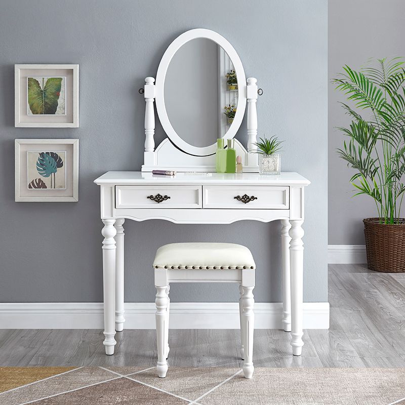Traditional Vanity Dressing Table Set Solid Wood Make-up Vanity Clearhalo 'Bedroom Furniture' 'furn' 'furn_makeup_vanities' 'Furniture' 'Makeup Vanities' 'makeup_vanities' 1200x1200_5104e1a1-d819-4123-b3c9-c97804901da4