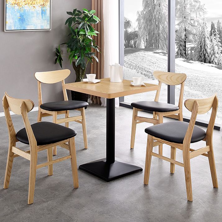 Metal Contemporary Dining Table Wood Top Table for Dining Room Clearhalo ' dining_table' 'Dining Tables & Seating' 'Dining Tables' 'furn' 'furn_dining_table' 'Furniture' 'furniture_dining_table' 'Kitchen & Dining Furniture' 'kitchen&dining_furn' 'kitchen' 'kitchen_dining_table' 1200x1200_5104efd6-8fc1-4660-b915-dd1bd4416355