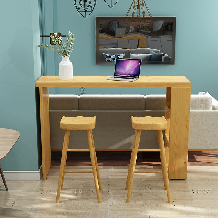 1/2/3 Pieces Solid Wood Bar Table and Stools Contemporary Bar Pub Table Set Clearhalo 'Bar Furniture' 'furn' 'furn_home_bar_bar_sets' 'Furniture' 'Home Bars & Bar Sets' 'home_bar_bar_sets' 'Kitchen & Dining Furniture' 1200x1200_5109c4c6-1861-40b9-8e40-cbd0bb343e53