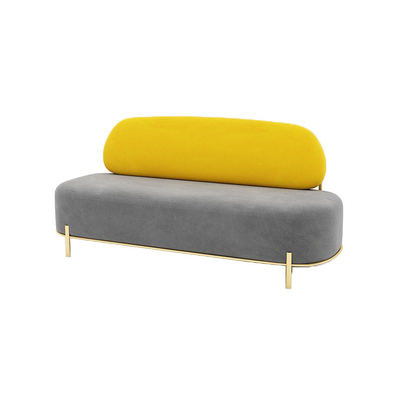 Velvet Armless Sofa 27.55" Wide Standard Sofa for Living Room