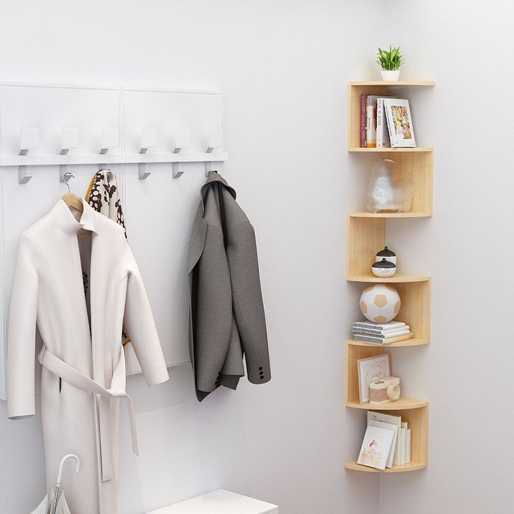 Modern Pine Bookcase Wall Mounted Book Shelf for Living Room Clearhalo 'Bookcases' 'furn' 'furn_bookcases' 'Furniture' 'Office Furniture' 1200x1200_510aa9f6-4fea-4fa5-a12f-be68feb78343