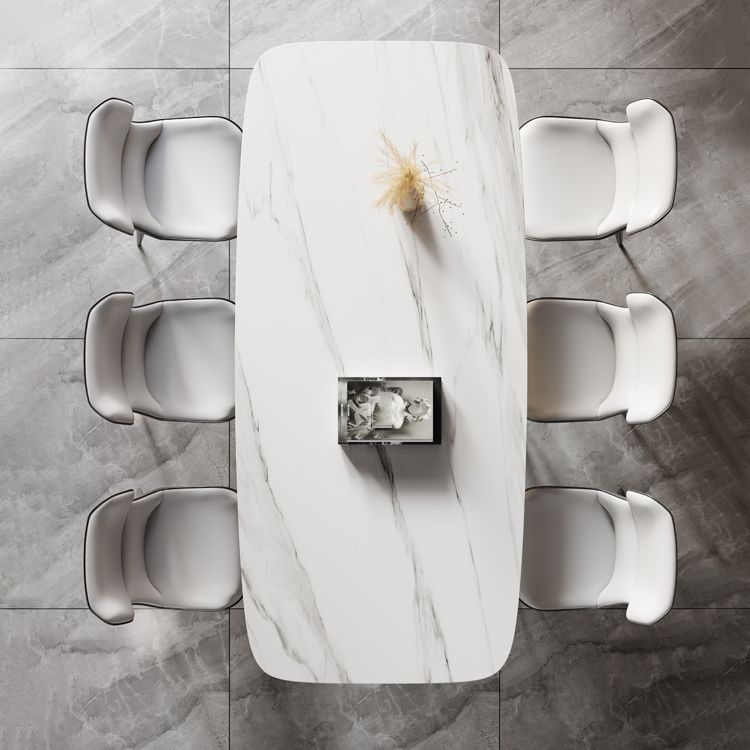 Glam Dining Table Set 1/4/5/7 Pcs Rectangle Dining Table with Wingback Chairs Clearhalo 'Dining Room Sets' 'Dining Tables & Seating' 'dining_room_set' 'furn' 'furn_dining_room_set' 'Furniture' 'Kitchen & Dining Furniture' 1200x1200_510bddf6-5104-42cc-b07a-491ea65283e1