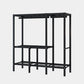 Black Steel Frame Wardrobe Contemporary Folding Wardrobe Armoire Clearhalo 'Armoires & Wardrobes' 'armoires_wardrobes' 'Bedroom Furniture' 'furn' 'furn_armoires_wardrobes' 'Furniture' 1200x1200_510c388d-b63b-4d97-aaf7-135bfa18ffe4
