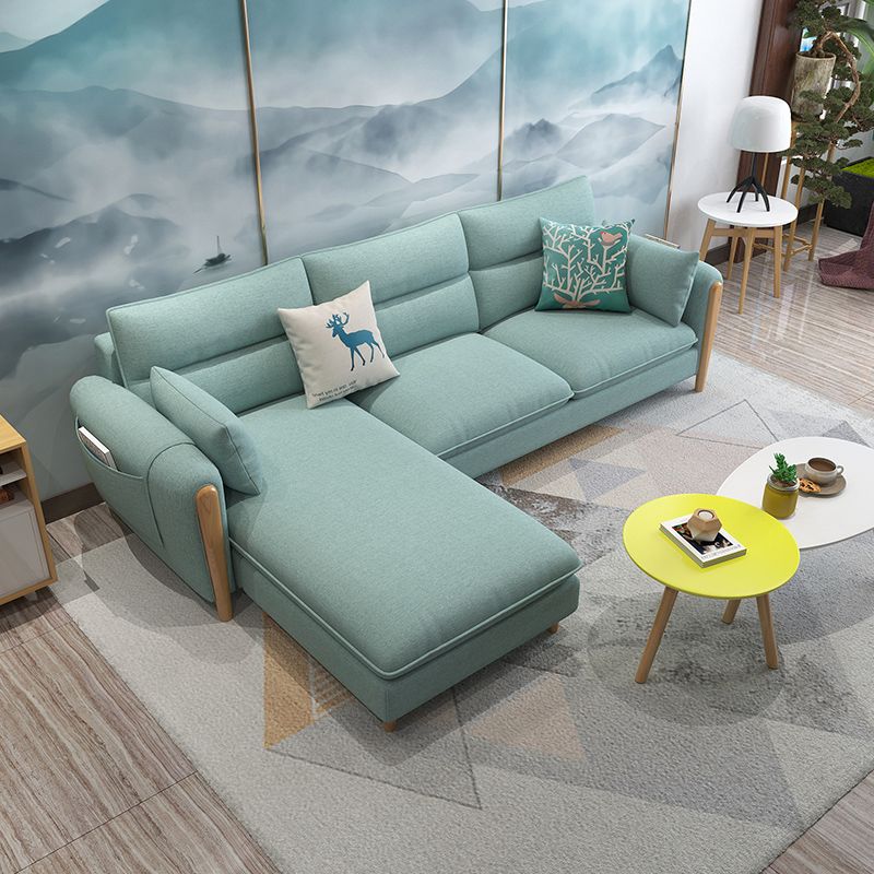 Farmhouse L-Shape Modular Reversible Furniture Sectionals for 3 People Clearhalo 'furn' 'furn_sectionals' 'Furniture' 'furniture_sectionals' 'Living Room Furniture' 'Sectionals' 1200x1200_510d36cc-68f5-4847-90ec-2d8569fd11be