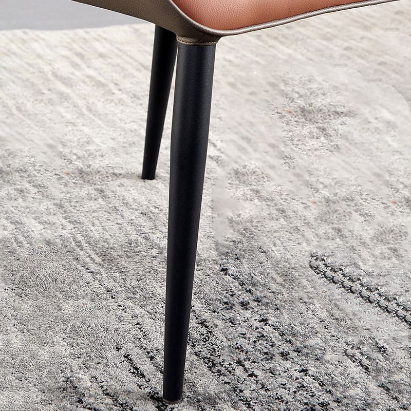 Contemporary Restaurant Leather Side Chair Matte Finish Wingback Dining Chair Clearhalo ' kitchen&dining_furn' 'Dining Chairs' 'Dining Tables & Seating' 'dining_chair' 'furn' 'furn_dining_chair' 'Furniture' 'furniture_dining_chair' 'Kitchen & Dining Furniture' 'kitchen' 1200x1200_510dc4ba-d1fe-4f7b-a538-8cf0d307d390