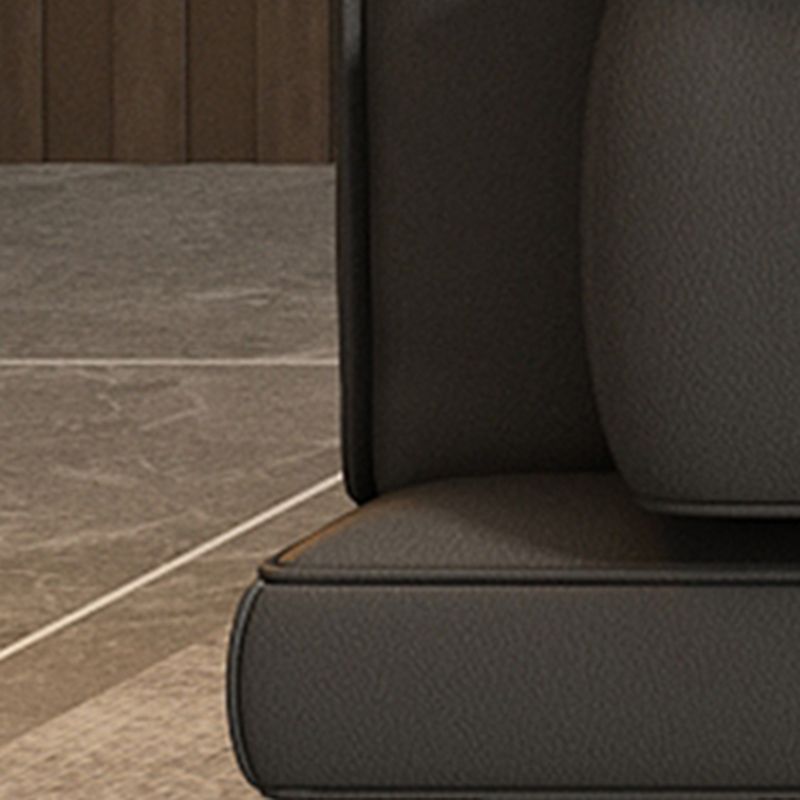 Guida pelle stazionaria resistente al soggiorno divano grigio