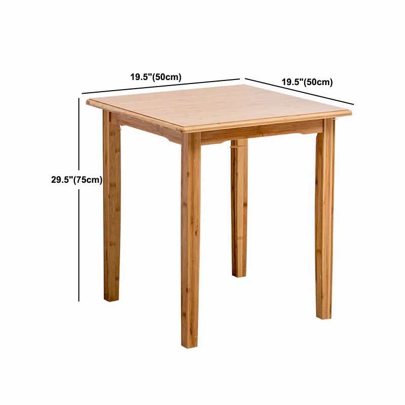 Tavolino in legno rettangolare nordico 4 gambe tavolo da cocktail naturale