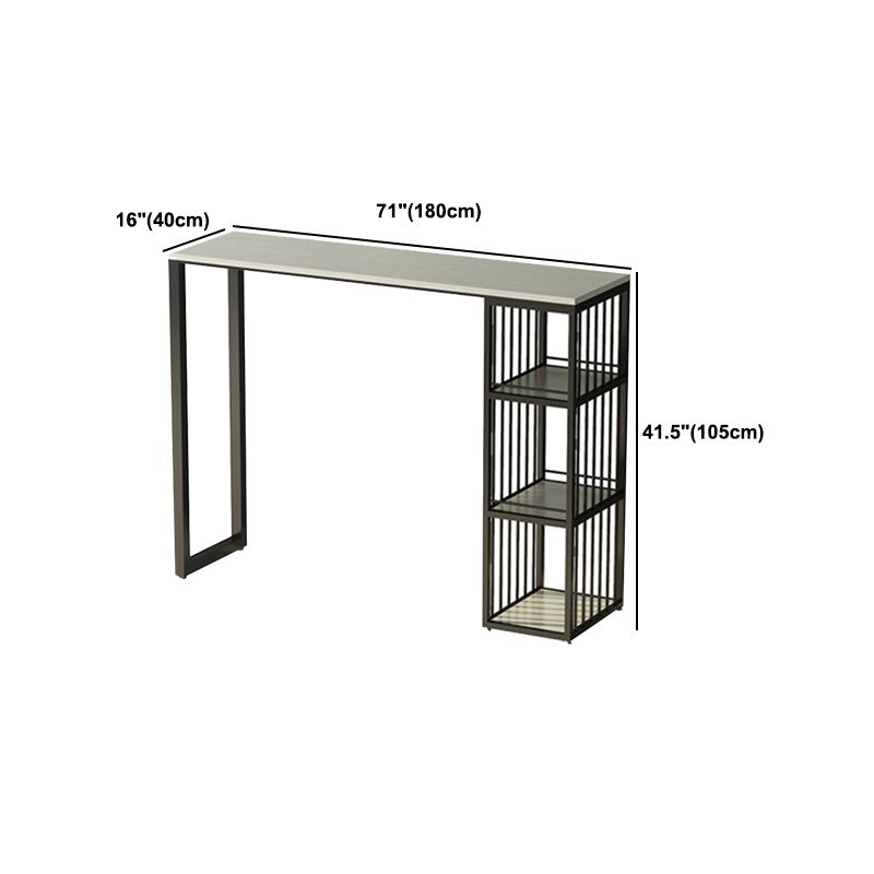 Modern 1/3 Pieces Bar Table Set Rectangle Stone Counter Table with Stools for Living Room Clearhalo 'Bar Furniture' 'furn' 'furn_home_bar_bar_sets' 'Furniture' 'Home Bars & Bar Sets' 'home_bar_bar_sets' 'Kitchen & Dining Furniture' 1200x1200_5111d4d4-a93d-4a71-abfc-fc1f43a85957