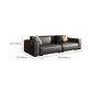 Modern Square Arm Sectional, Genuine Leather Sectional Couch in Black Clearhalo 'furn' 'furn_sectionals' 'Furniture' 'Living Room Furniture' 'Sectionals' 1200x1200_5112356a-12a1-40cb-b0ba-0cbbb6fc7ba8
