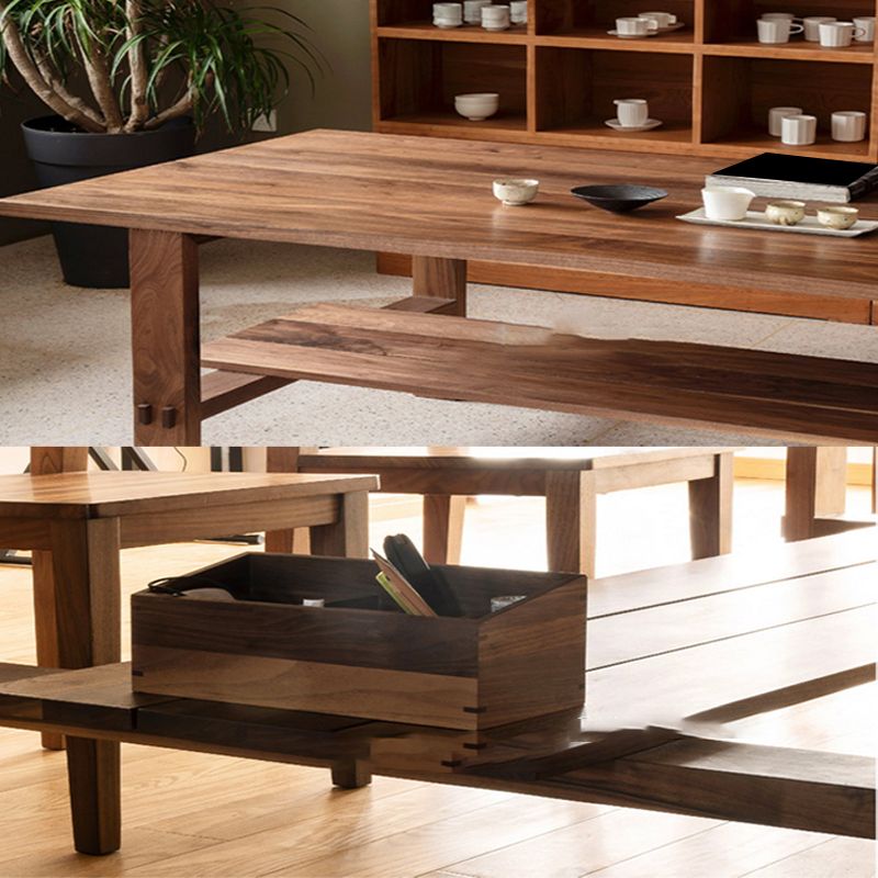 Solid Wood Rectangular Writing Desk Living Room Office Desk,29.1" H Clearhalo 'furn' 'furn_office_desk' 'Furniture' 'Office Desks' 'Office Furniture' 'office_desk' 1200x1200_51130c95-044e-4231-9951-dc6539db3106
