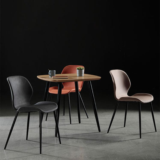 Industrial Metal Dining Side Chair Dining Room Armless Wingback Side Chair Clearhalo ' kitchen&dining_furn' 'Dining Chairs' 'Dining Tables & Seating' 'dining_chair' 'furn' 'furn_dining_chair' 'Furniture' 'furniture_dining_chair' 'Kitchen & Dining Furniture' 'kitchen' 1200x1200_5113464a-21b2-4774-bc5a-ceaf12cb5ba5