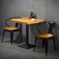 Industrial Solid Wood Dining Table Brown Square Table with Pedestal Base for Dinning Room Clearhalo ' dining_table' 'Dining Tables & Seating' 'Dining Tables' 'furn' 'furn_dining_table' 'Furniture' 'furniture_dining_table' 'Kitchen & Dining Furniture' 'kitchen&dining_furn' 'kitchen' 'kitchen_dining_table' 1200x1200_5114ef3d-d23b-4130-8212-7b0fa20fe3d0