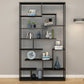 Modern Open Back Standard Bookshelf Metal Bookcase for Home Office Clearhalo 'Bookcases' 'furn' 'furn_bookcases' 'Furniture' 'Office Furniture' 1200x1200_51156073-da5a-42bd-b676-9ba97c7b2992