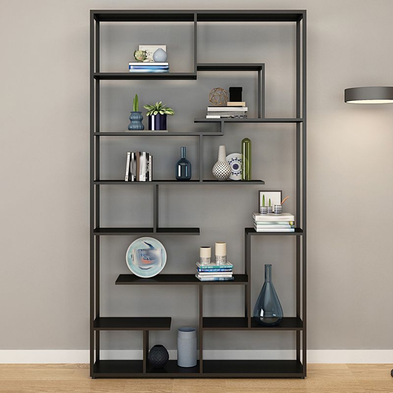 Modern Open Back Standard Bookshelf Metal Bookcase for Home Office Clearhalo 'Bookcases' 'furn' 'furn_bookcases' 'Furniture' 'Office Furniture' 1200x1200_51156073-da5a-42bd-b676-9ba97c7b2992