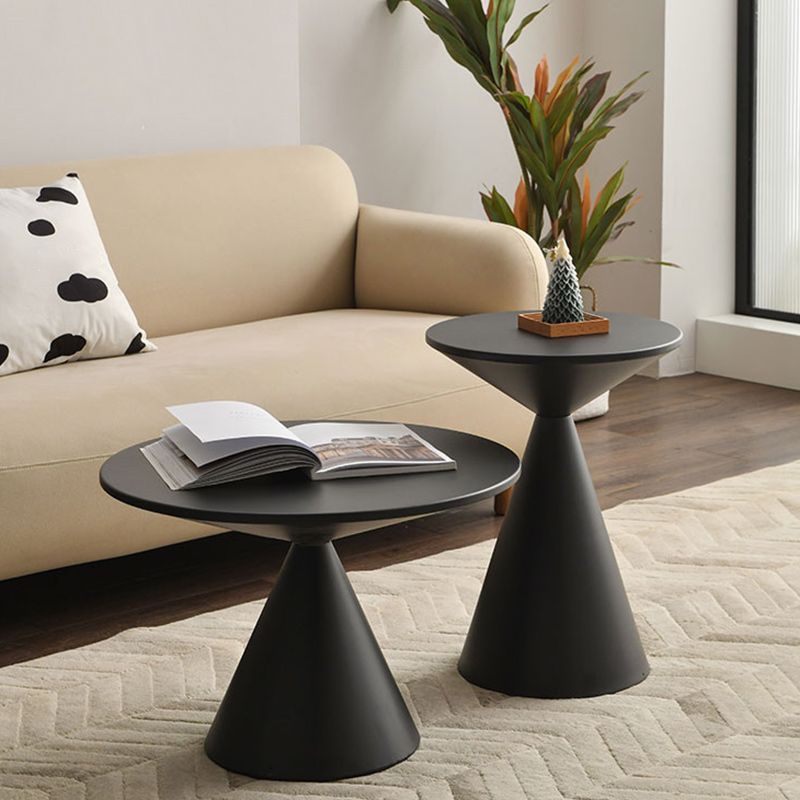 Contemporary Corner Table Round Pedestal Solid Wood Accent Side Table Clearhalo 'Coffee & Accent Tables' 'End & Side Tables' 'end_side_tables' 'furn' 'furn_end_side_tables' 'Furniture' 'Living Room Furniture' 1200x1200_51160c10-9728-4ef3-b09a-ca1dad085a78