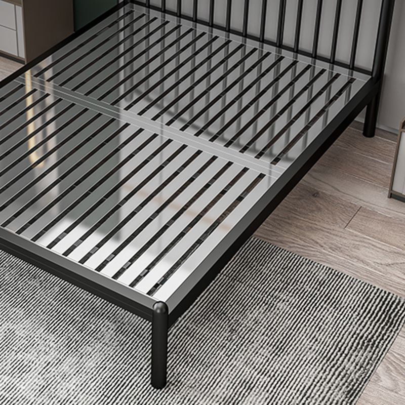 Metal Glam Slat Bed with Headboard Standard Bed with Metal Legs Clearhalo 'Bedroom Furniture' 'Beds' 'furn' 'furn_beds' 'Furniture' 1200x1200_511669e9-f6d4-4a0b-afc7-6b47e779d4af