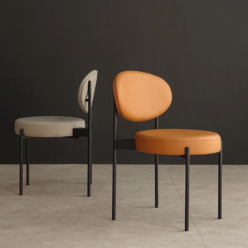 Industrial Metal Dining Room Chair Open Back Dining Side Chair Clearhalo 'Dining Chairs' 'Dining Tables & Seating' 'dining_chair' 'furn' 'furn_dining_chair' 'Furniture' 'Kitchen & Dining Furniture' 1200x1200_51180ef2-8bc5-4b7d-bbf8-f54499c765ac