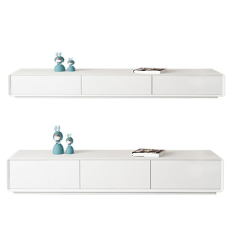White Media Console Modern Faux Wood TV Stand Console with Drawers Clearhalo 'furn' 'furn_tv_stands_entertainment_centers' 'Furniture' 'Living Room Furniture' 'TV Stands & Entertainment Centers' 'TV Stands & Media Storage Furniture' 'tv_stands_entertainment_centers' 1200x1200_511a62b1-a3e1-466e-95ad-636d47d798f6