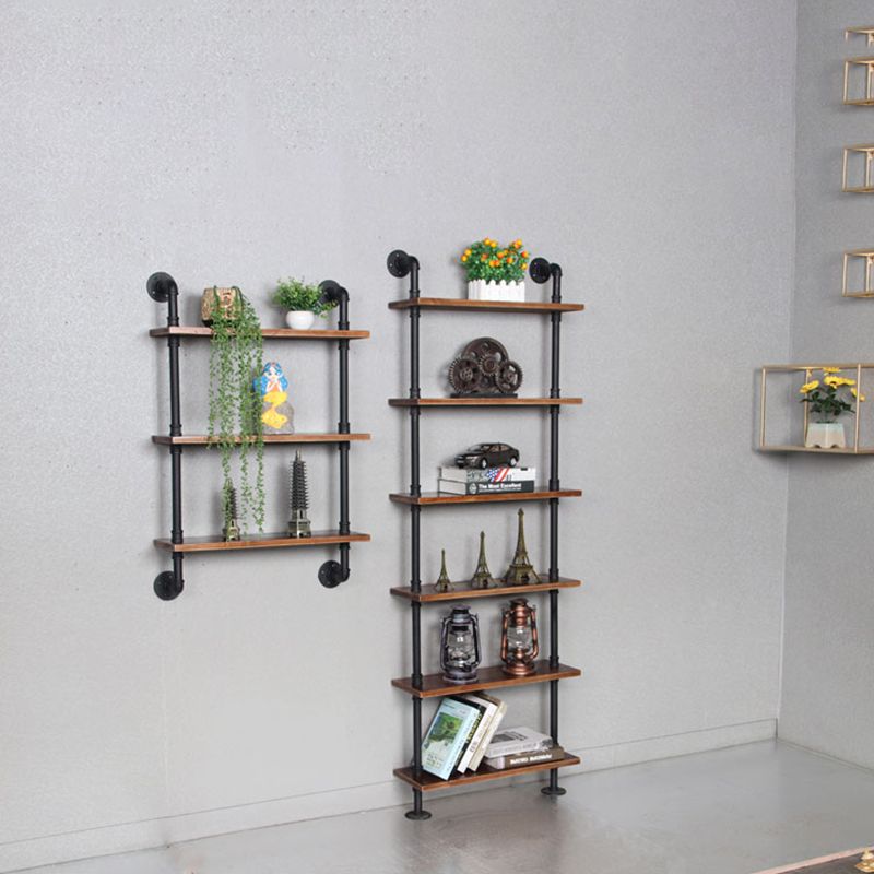 Metal Floating Bookcase Industrial Style Closed Back Shelf for Home Office Clearhalo 'Bookcases' 'furn' 'furn_bookcases' 'Furniture' 'furniture_bookcases' 'Office Furniture' 1200x1200_511a7df7-25c3-413c-aa43-dfa80aa4acce