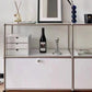 Sideboard in acciaio inossidabile in stile contemporaneo