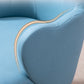 Glam Armrest Backrest Cushion Chair with Metal Legs for Hotel