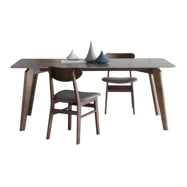 Mid-Century Gray Sintered Stone Table Rectangle Standard Dining Table for Kitchen Clearhalo ' dining_table' 'Dining Tables & Seating' 'Dining Tables' 'furn' 'furn_dining_table' 'Furniture' 'furniture_dining_table' 'Kitchen & Dining Furniture' 'kitchen&dining_furn' 'kitchen' 'kitchen_dining_table' 1200x1200_511c48da-0967-4b90-b40e-16718bc32702
