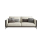 Contemporary Recessed Arm Sectional Stain-Resistant Faux Leather Sofa with Cushion Back Clearhalo 'furn' 'furn_sectionals' 'Furniture' 'furniture_sectionals' 'kitchen' 'kitchen_sectionals' 'Living Room Furniture' 'Sectionals' 1200x1200_511d1283-be78-4f84-905c-b760113c568b