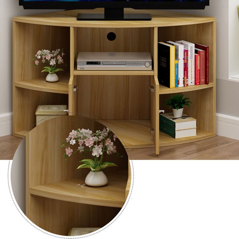 Carte de télévision de coin contemporaine Cabinet télévisé en bois avec porte