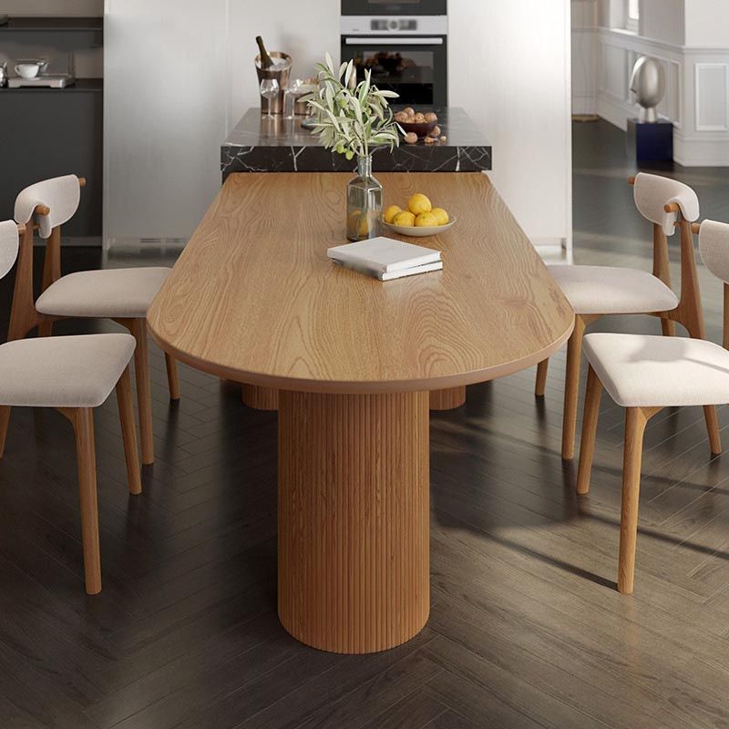 Free Form Solid Wood Dining Table for Restaurant Modern Wood Table with 3 Legs Clearhalo ' dining_table' 'Dining Tables & Seating' 'Dining Tables' 'furn' 'furn_dining_table' 'Furniture' 'furniture_dining_table' 'Kitchen & Dining Furniture' 'kitchen&dining_furn' 'kitchen' 'kitchen_dining_table' 1200x1200_511d4298-a793-40d8-91ac-001a779fc693