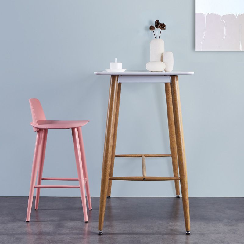 Sgabelli da bar in plastica da bar con bassa schiena contemporanea per il ristorante