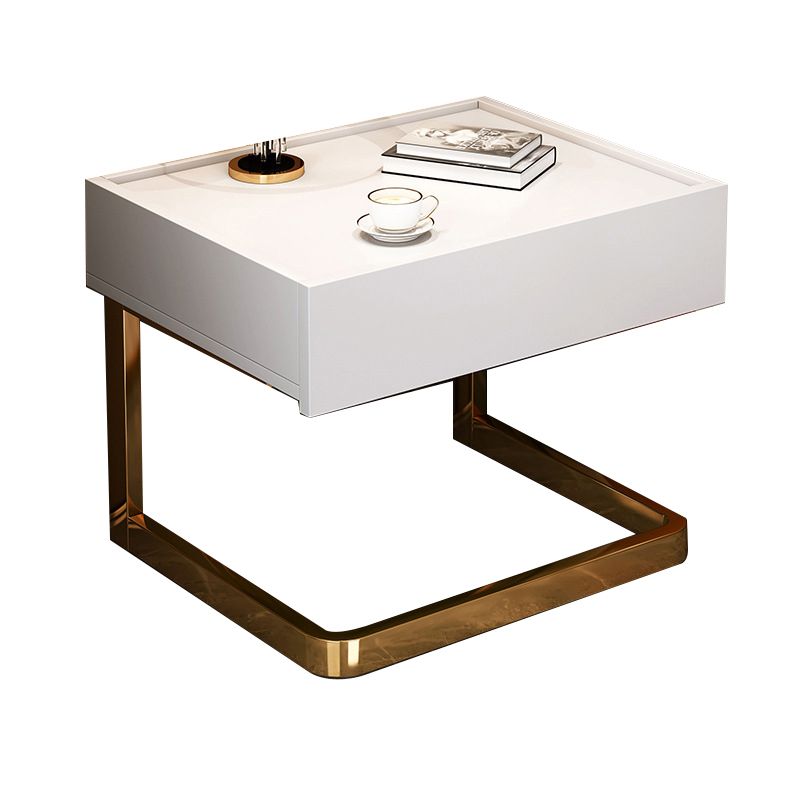 Cassetti incluso tavolo da notte glam in legno con 1 cassetto