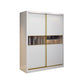 White Modern Wardrobe Armoire Wooden Wardrobe Cabinet with Drawer