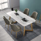 Metal Traditional Luxury Rectangle Indoor Table Sintered Stone Table with Sled Base Clearhalo ' dining_table' 'Dining Tables & Seating' 'Dining Tables' 'furn' 'furn_dining_table' 'Furniture' 'furniture_dining_table' 'Kitchen & Dining Furniture' 'kitchen&dining_furn' 'kitchen' 'kitchen_dining_table' 1200x1200_511f6a69-de38-4920-8a74-81a75558212d