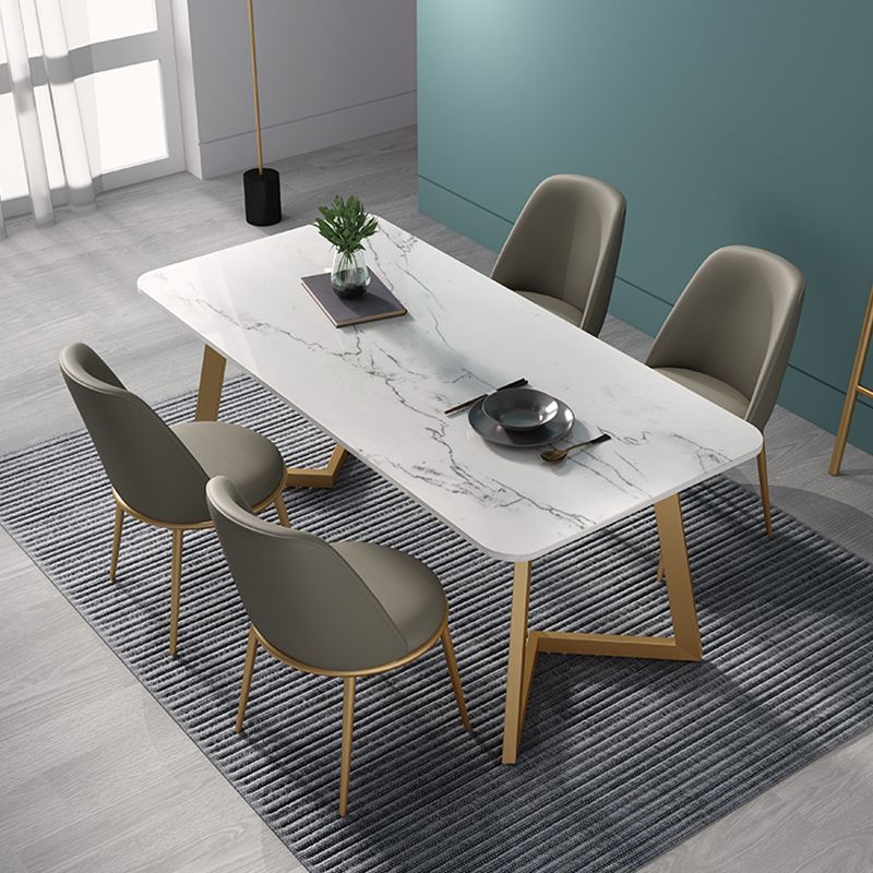 Metal Traditional Luxury Rectangle Indoor Table Sintered Stone Table with Sled Base Clearhalo ' dining_table' 'Dining Tables & Seating' 'Dining Tables' 'furn' 'furn_dining_table' 'Furniture' 'furniture_dining_table' 'Kitchen & Dining Furniture' 'kitchen&dining_furn' 'kitchen' 'kitchen_dining_table' 1200x1200_511f6a69-de38-4920-8a74-81a75558212d