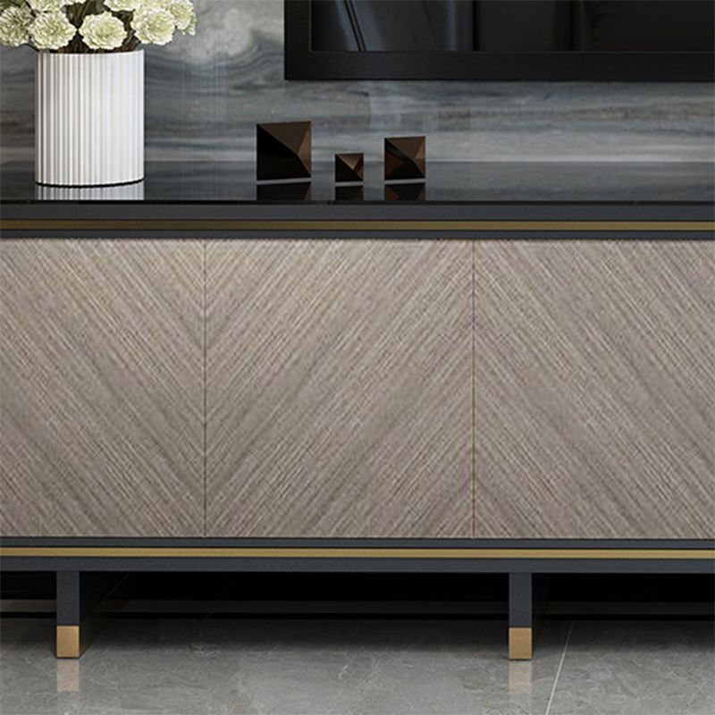 Glam Media Console Glass Media Console TV Stand with Drawers Clearhalo 'furn' 'furn_tv_stands_entertainment_centers' 'Furniture' 'Living Room Furniture' 'TV Stands & Entertainment Centers' 'TV Stands & Media Storage Furniture' 'tv_stands_entertainment_centers' 1200x1200_51201d08-0c41-4d26-9223-22bb287ed147