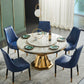 Glam Round Shape Marble Table Standard Kitchen Dining Table with Pedestal Base Clearhalo ' dining_table' 'Dining Tables & Seating' 'Dining Tables' 'furn' 'furn_dining_table' 'Furniture' 'furniture_dining_table' 'Kitchen & Dining Furniture' 'kitchen&dining_furn' 'kitchen' 'kitchen_dining_table' 1200x1200_51202a3a-5950-4d51-b8dc-bcf0f29c3ab5