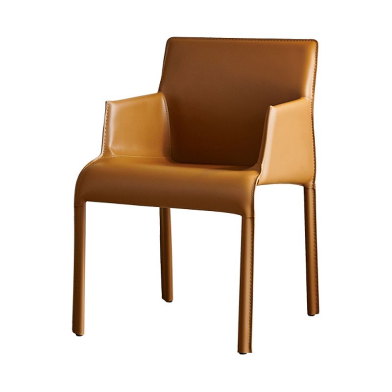 Leather Dining Arm Chair Upholstered Dining Armchair for Dining Room