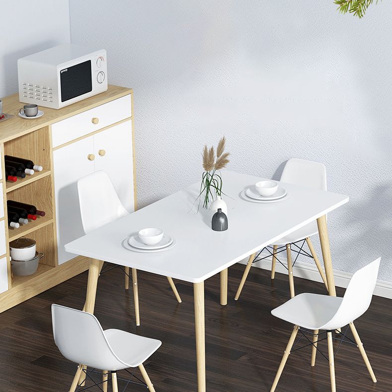 Traditional Wooden Top Dining Set with 4 Light Brown Wood Legs for Dining Furniture Clearhalo 'Dining Room Sets' 'Dining Tables & Seating' 'dining_room_set' 'Furniture' 'furniture_dining_room_set' 'Kitchen & Dining Furniture' 'kitchen&dining_furn' 'kitchen' 1200x1200_51205526-91d3-410e-baf2-2c7dbc01a30e