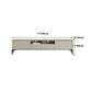 Modern Stone & Wood TV stand 18.11 "H 3/4-Drawer TV con scaffali