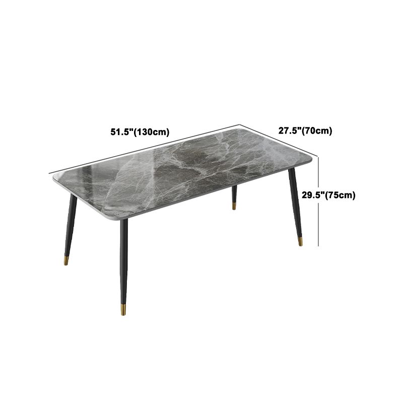 Rectangle Dining Table Set 1/2/5/7 Pieces Modern Indoor Dinette Set in Grey Clearhalo 'Dining Room Sets' 'Dining Tables & Seating' 'dining_room_set' 'furn' 'furn_dining_room_set' 'Furniture' 'Kitchen & Dining Furniture' 1200x1200_51232510-5270-49d2-aea6-f793bbb4aa2d