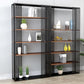 Wooden Standard Bookshelf Industrial Open Back Bookcase with Shelves